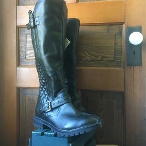 Wide Width Wide Calf Quilted Knee-High Boot NWT